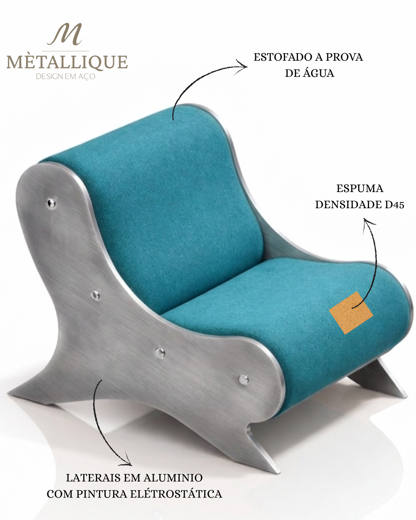 Espreguiçadeira Mètallique Alvor