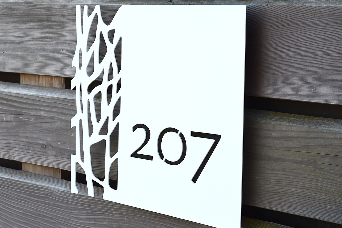 Placa de Numeração Residencial em Aço – Mètallique - Totalmente personalizável - Medidas 30 x 40 cm