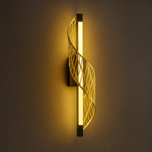 Luminária Espiral Mètallique De Parede