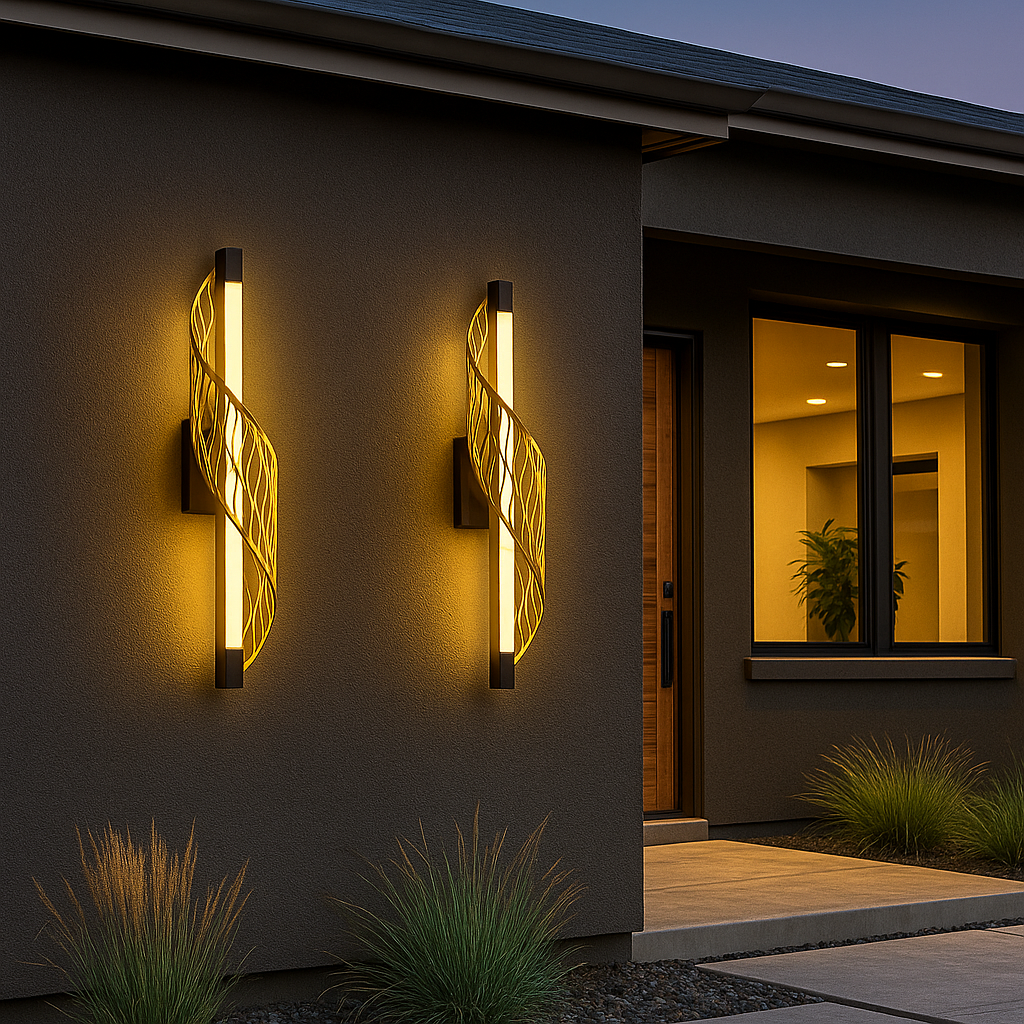 Luminária Espiral Mètallique De Parede