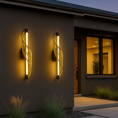 Luminária Espiral Mètallique De Parede