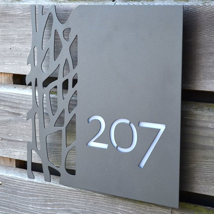 Placa de Numeração Residencial em Aço – Mètallique - Totalmente personalizável - Medidas 30 x 40 cm