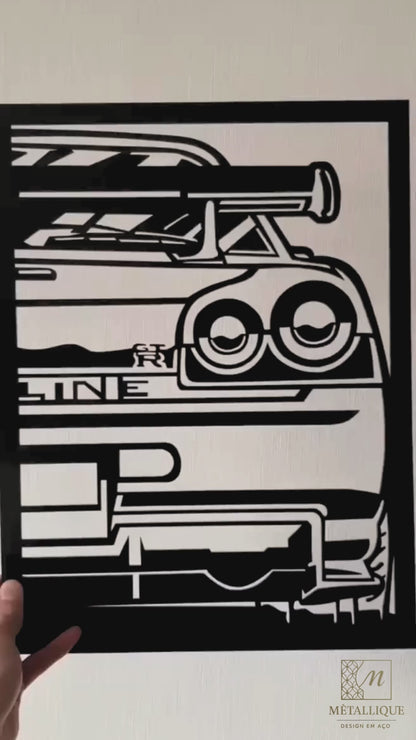 Quadro Decorativo Mètallique Carro Esportivo em Aço – 100x80cm